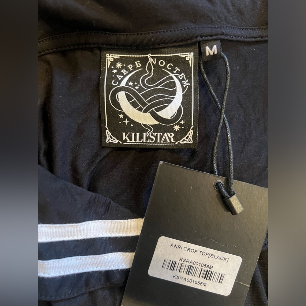 NEW Killstar Anri Black Sailor Crop Top - Picture 7 of 8
